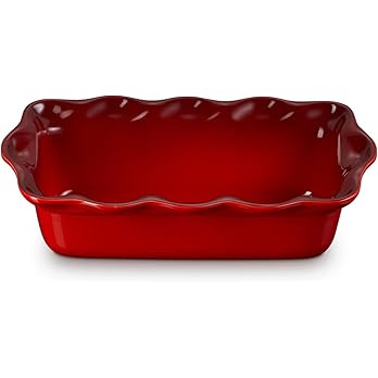 Le Creuset Stoneware Heritage Fluted Loaf Pan, 9", Cerise | Amazon (US)