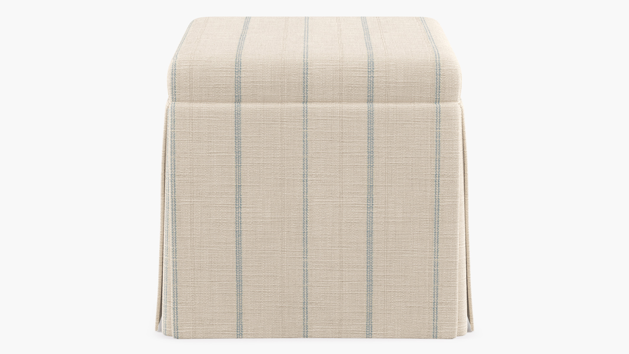 Skirted Storage Ottoman | The Inside