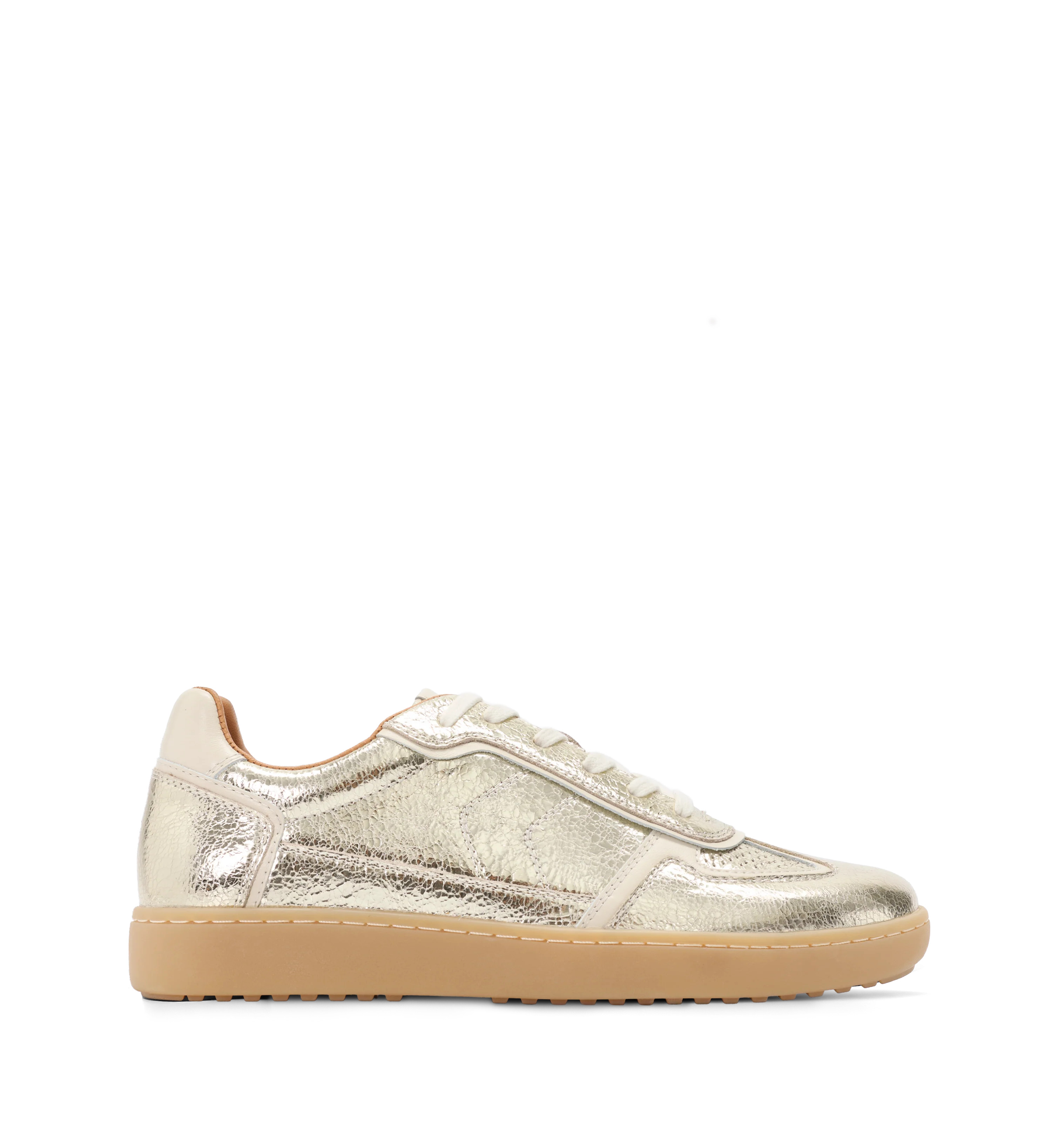 Arremon Gold Leather Sneakers | Bared Footwear | Bared Footwear