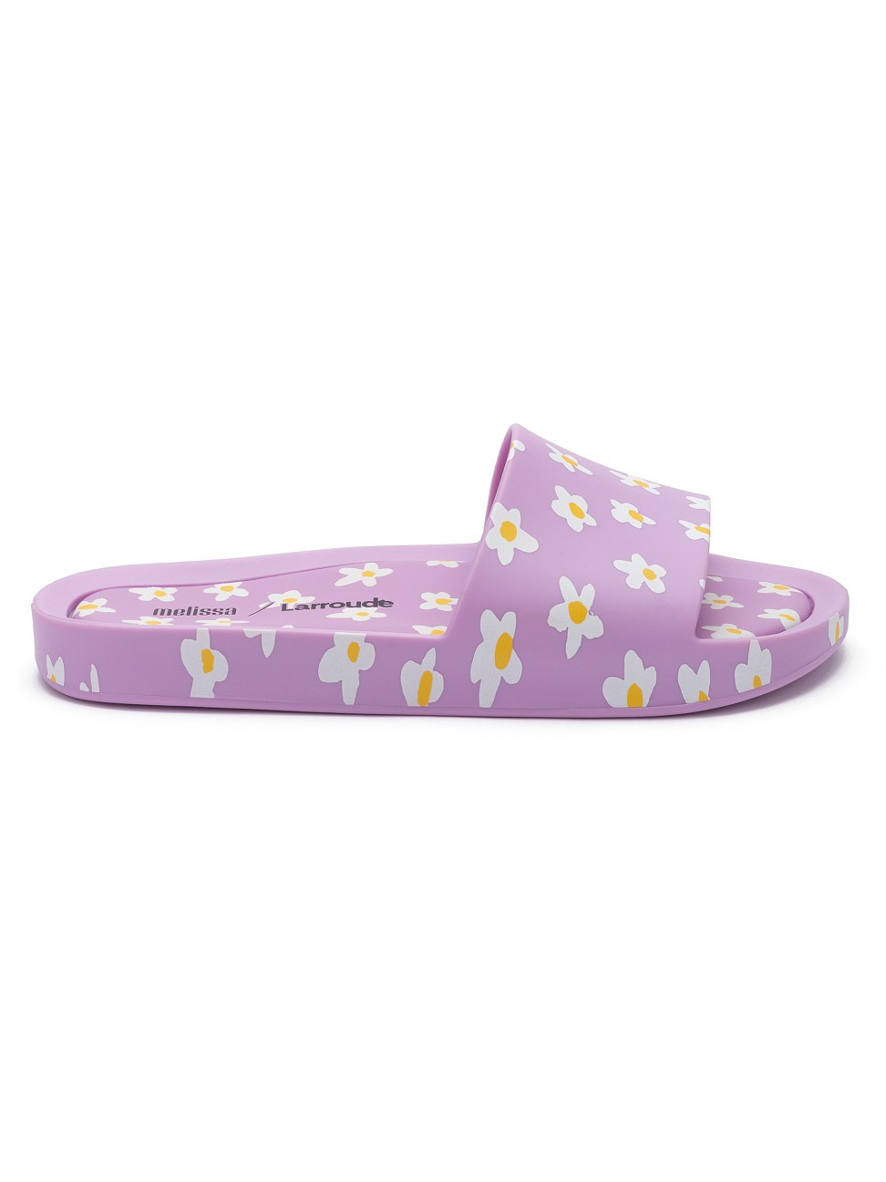 Women's Larroude x Melissa Floral Pool Slides - Lavender - Size 6 Sandals - Lavender - Size 6 | Saks Fifth Avenue