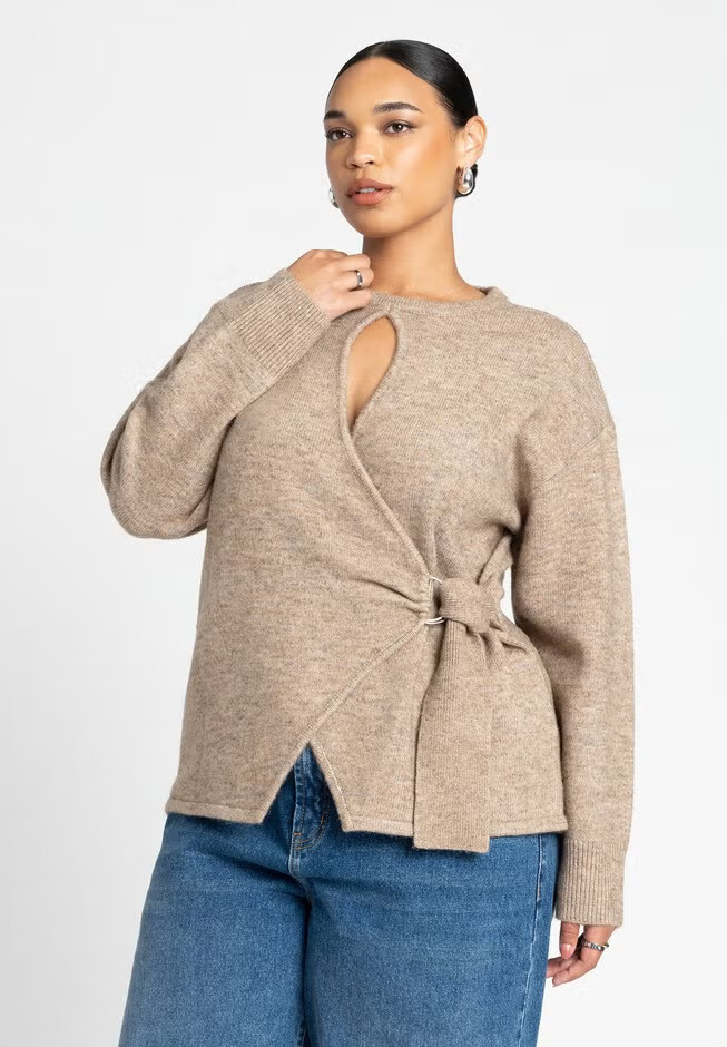 Belted Sweater | Eloquii