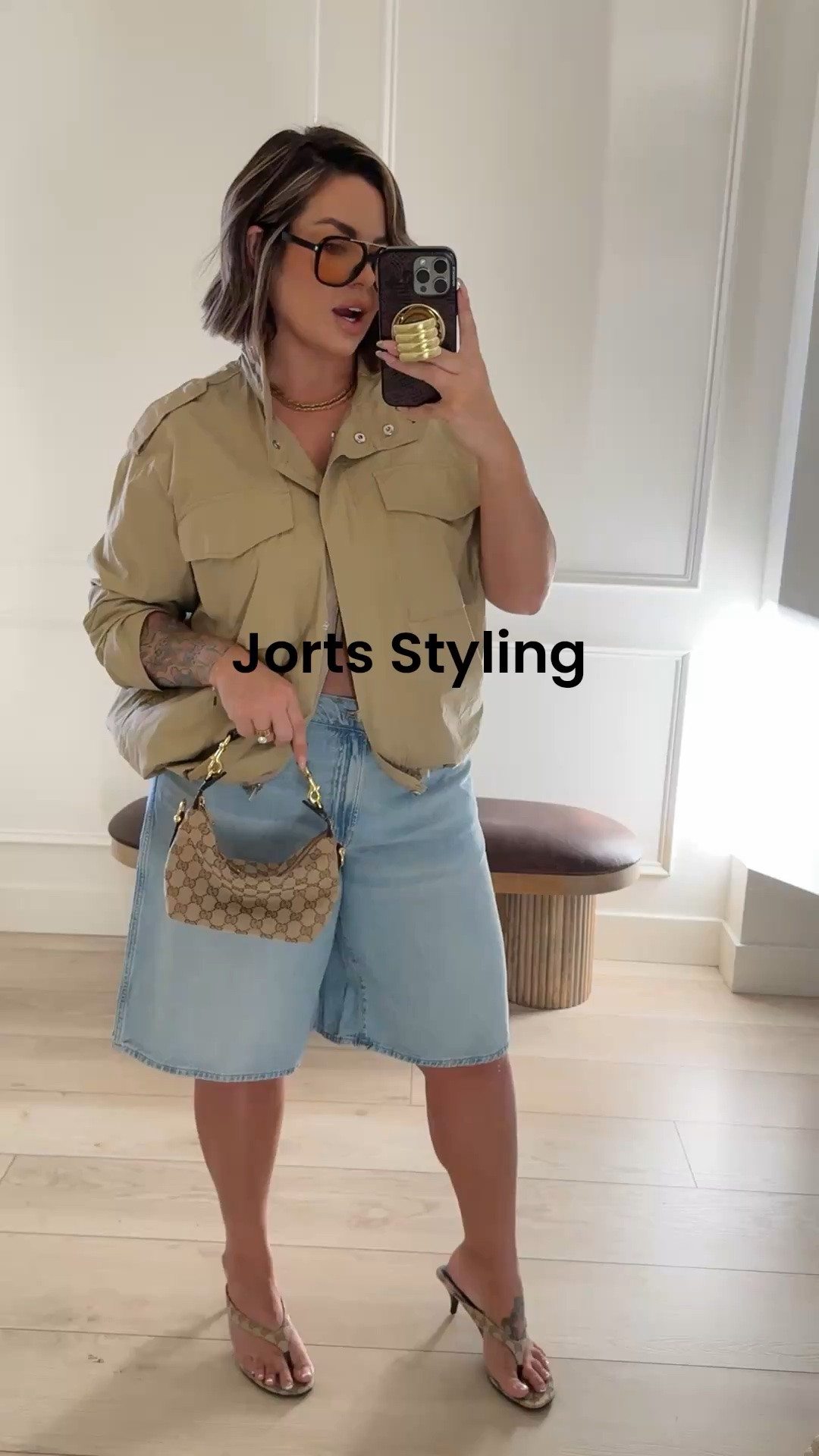 Ltk in app sale is going on now for Madewell sale ends the 18th so if you want to grab this look I would snag it now and save some $ on it. 

Be sure to check out my other videos I posted today on how to style these jorts. I wanted to give you multiple styling options. 

Jorts size 31 
Jacket L 
Heels size up

#LTKxMadewell #LTKootd #LTKSaleAlert