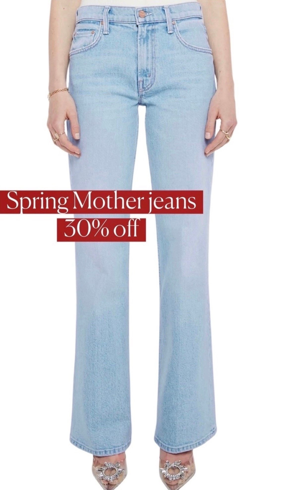 Light wash denim
Spring jeans
Jeans 

#LTKSeasonal #LTKSaleAlert