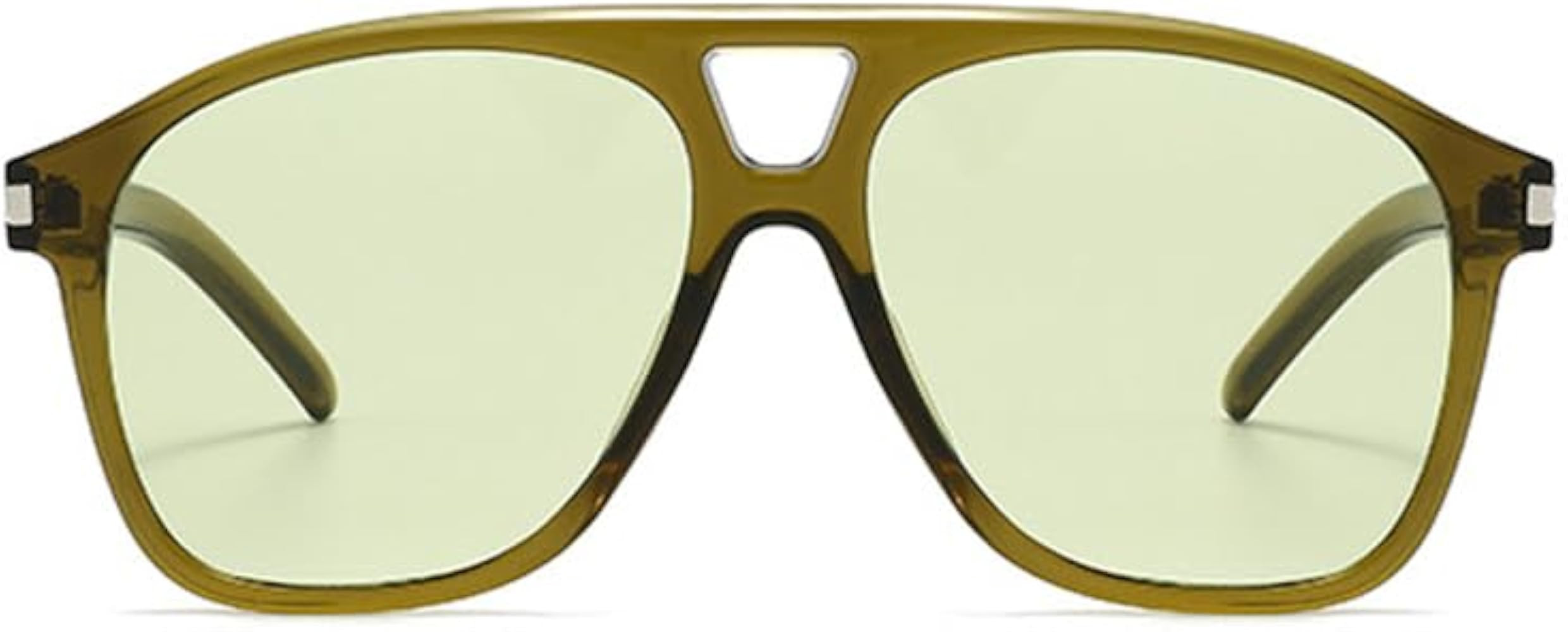 Melrose Vintage Oversized 70s Pilot Sunglasses Women Men Retro Double beam Classic Large Squared ... | Amazon (US)