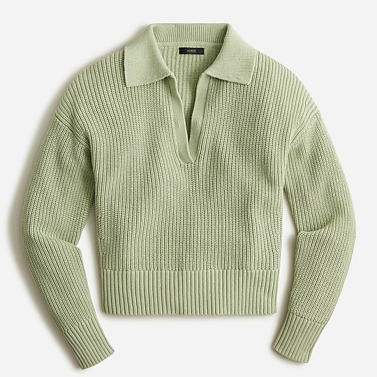 Collared cotton beach sweater | J. Crew US
