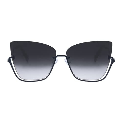 TOPFOXX - Raya x Vixen - Faded Black Cat Eye Sunglasses for Women Oversized - Total UV 400 protection - Designed with IG Beauty Guru Raya Coleman | Amazon (US)