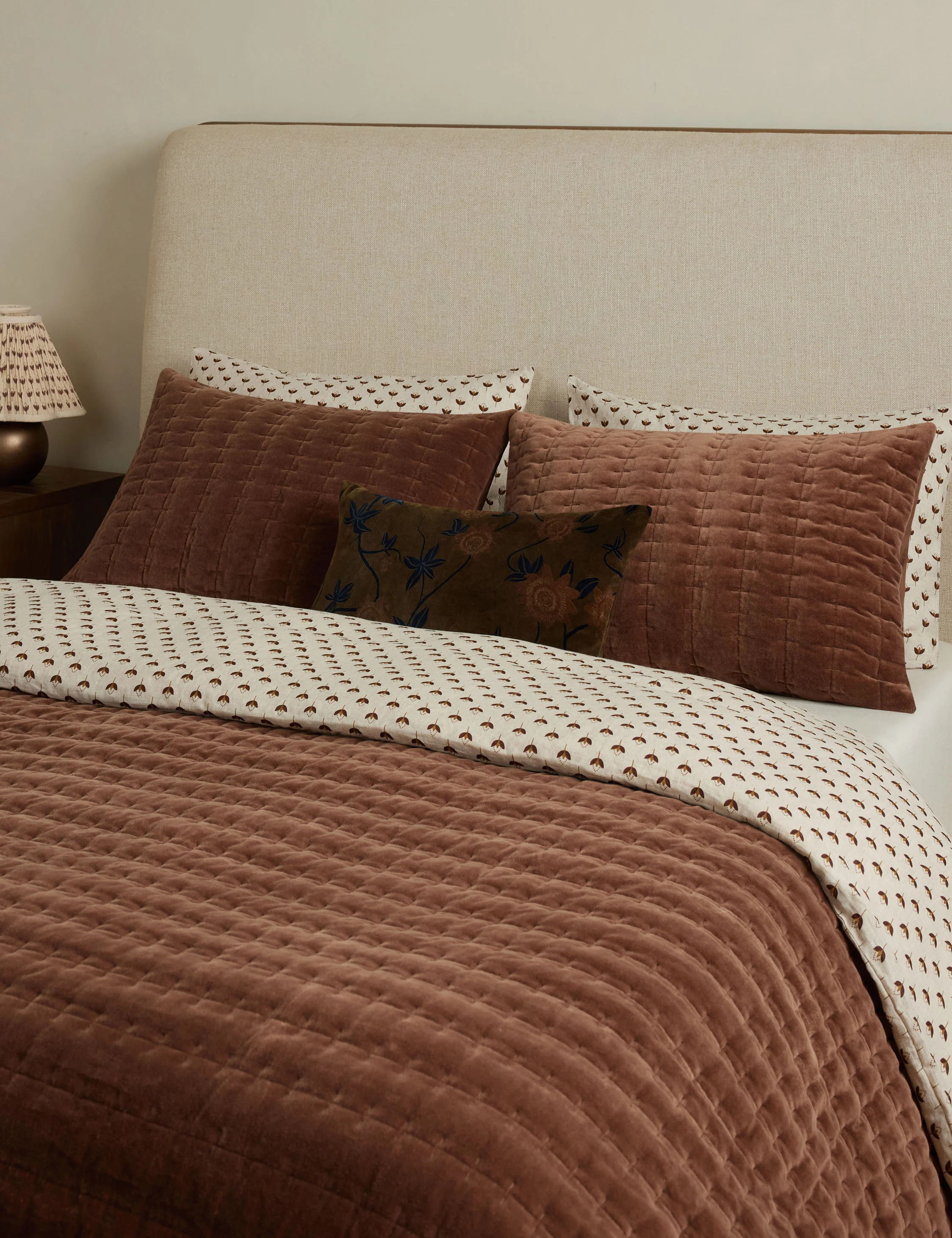 Anderson Velvet Quilted Sham | Lulu and Georgia 