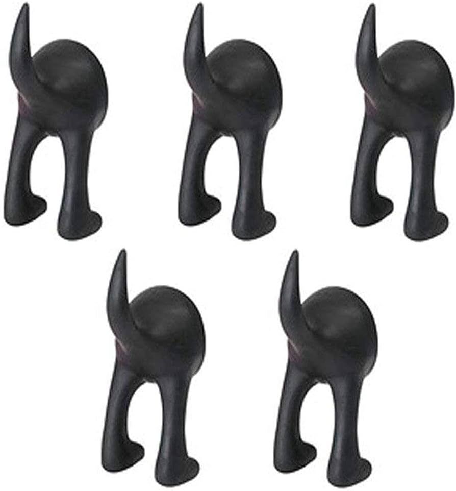 IKEA BASTIS 404.484.37 Dog Tail Hooks, Synthetic Rubber, Black, with The Hook You Transform an Un... | Amazon (US)