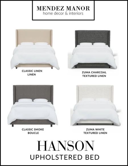 These are my favorite fabric options for the Hanson Upholstered Bed from Joss & Main! 

#bed #bedroom 

#LTKStyleTip #LTKSaleAlert #LTKHome
