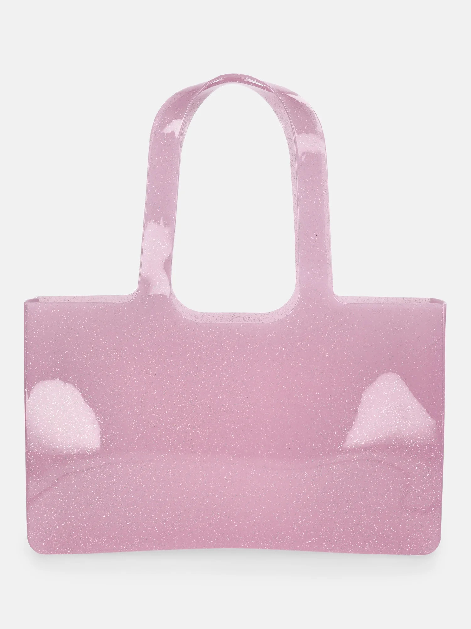 No Boundaries Women's Jelly Tote Bag, Pink Glitter - Walmart.com | Walmart (US)