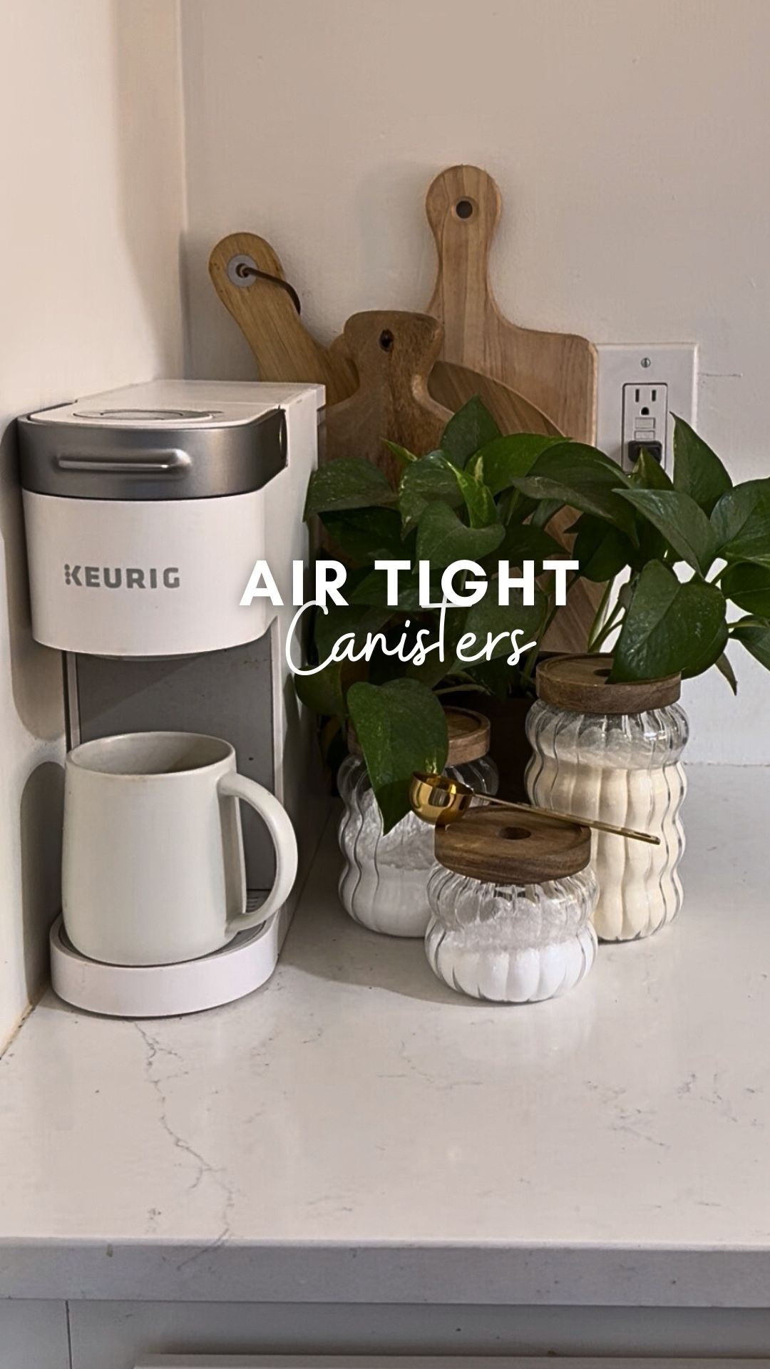 The cutest ribbed glass canisters! 

#LTKHome #LTKFindsUnder50