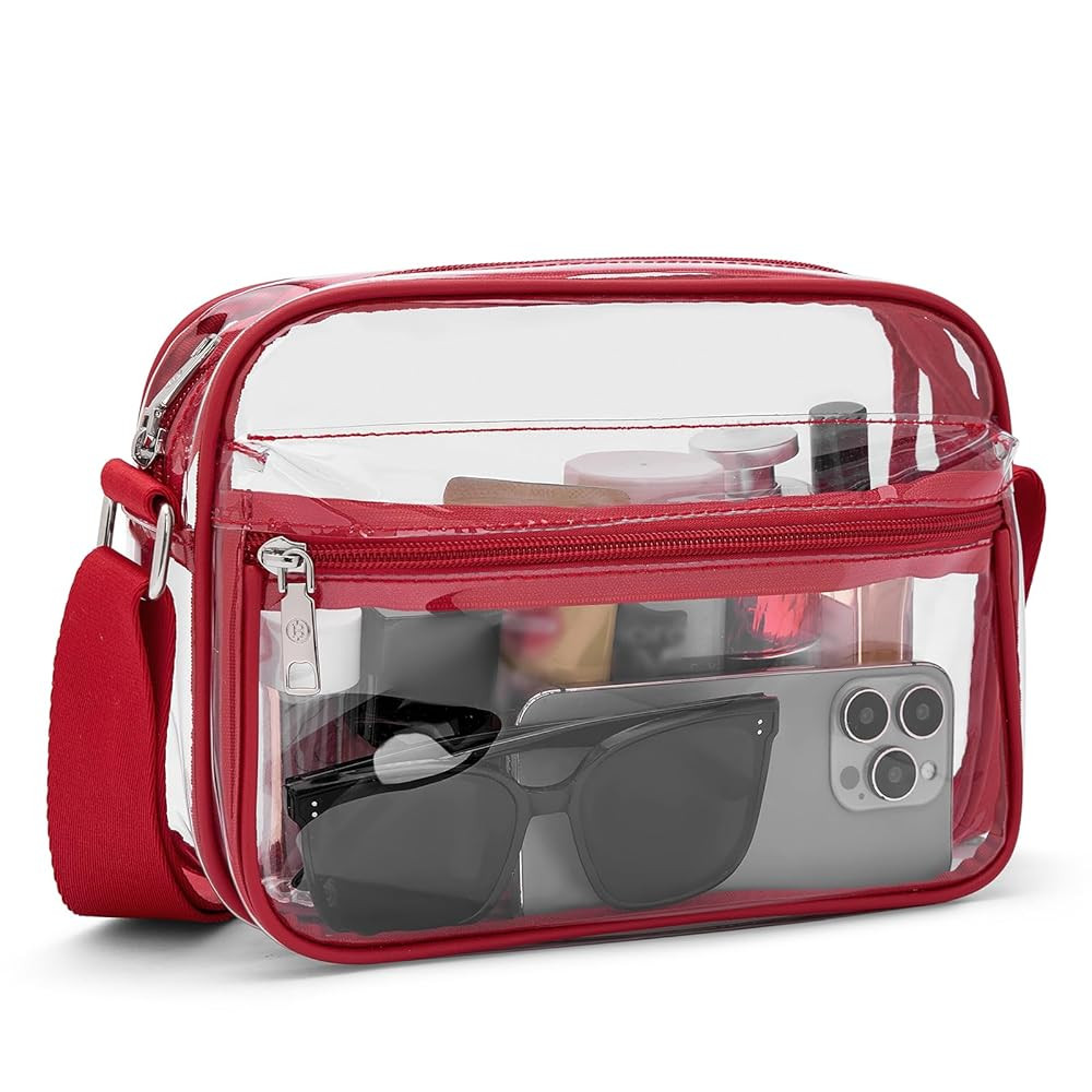 BOSTANTEN Clear Bag for Women Stadium Approved Clear Bags Small Crossbody Purse Trendy for Concer... | Amazon (US)