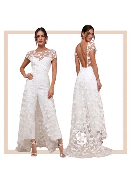 Romantic white floral embroidered overlay jumpsuit 

#LTKfindsunder100 #LTKfindsunder50 #LTKstyletip