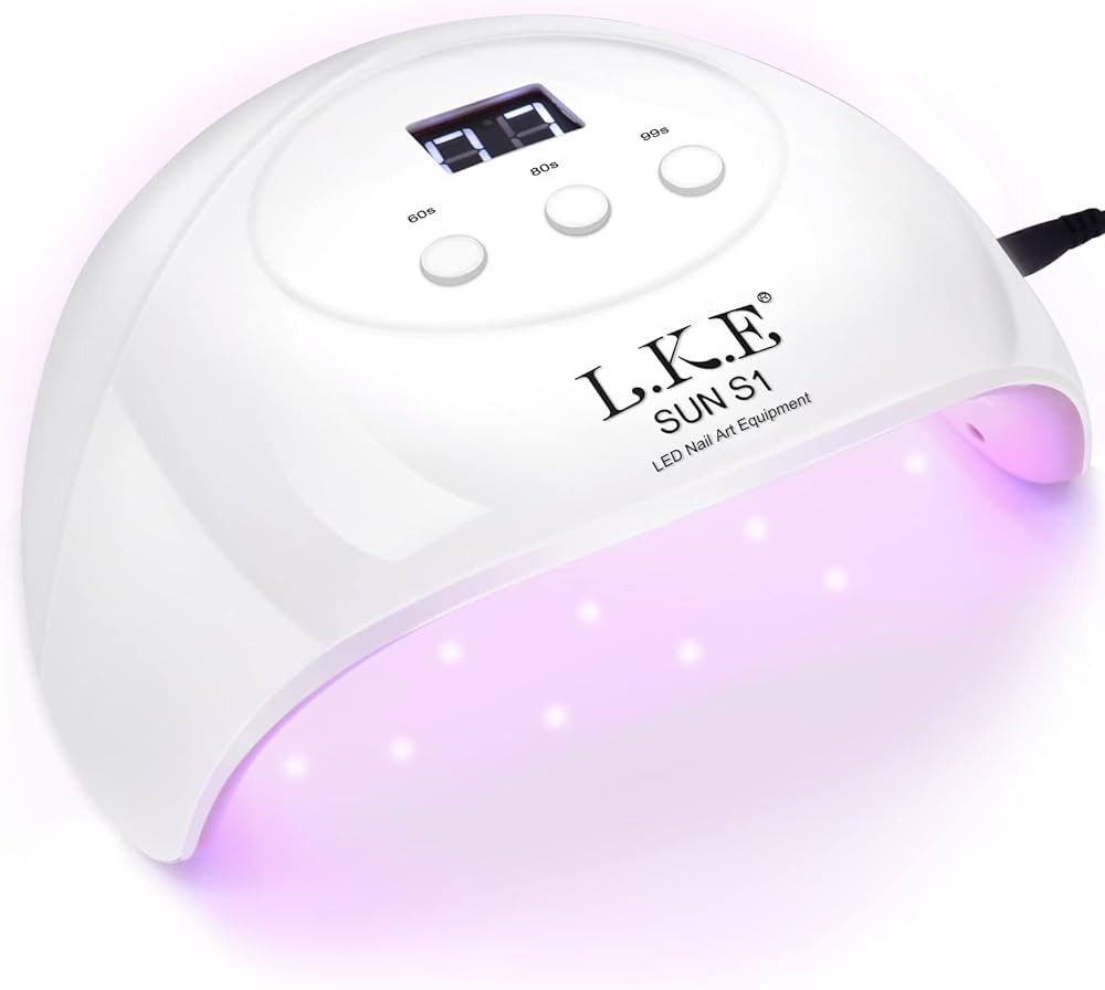 Wisdompark UV Light for Nails,UV LED Nail Lamp, Nail Dryer Professional Nail UV Light for Gel Pol... | Amazon (US)