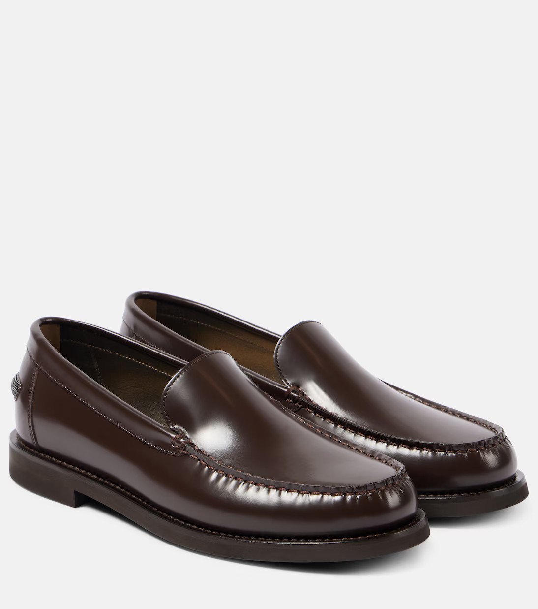 Monili polished leather loafers | Mytheresa (UK)