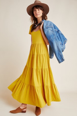 Gillian Tiered Maxi Dress | Anthropologie (US)