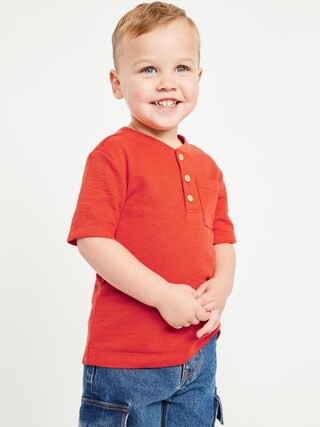 Short-Sleeve Henley Pocket T-Shirt for Toddler Boys | Old Navy (US)