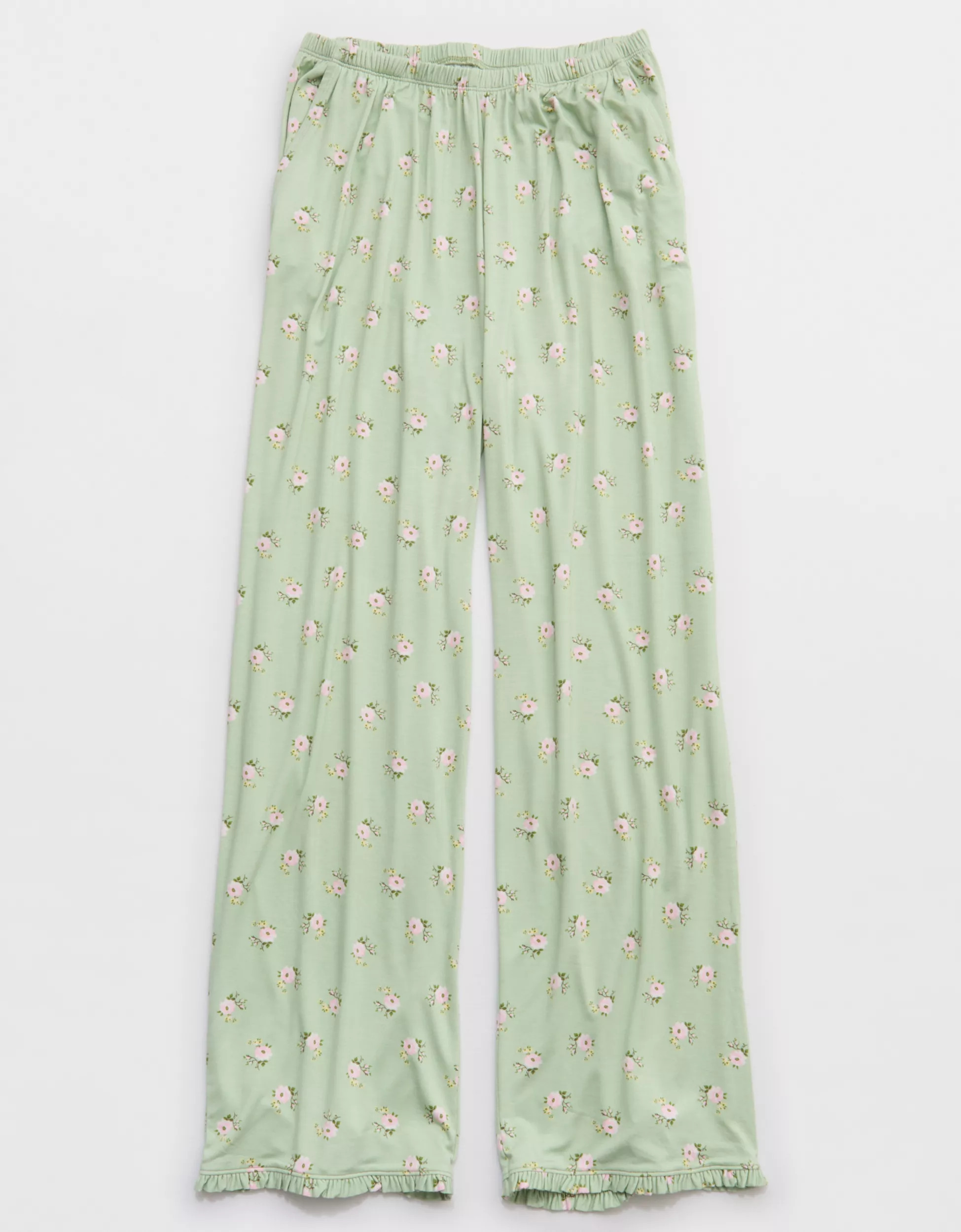 Aerie Real Soft® Ruffle Trouser PJ Pant | Aerie