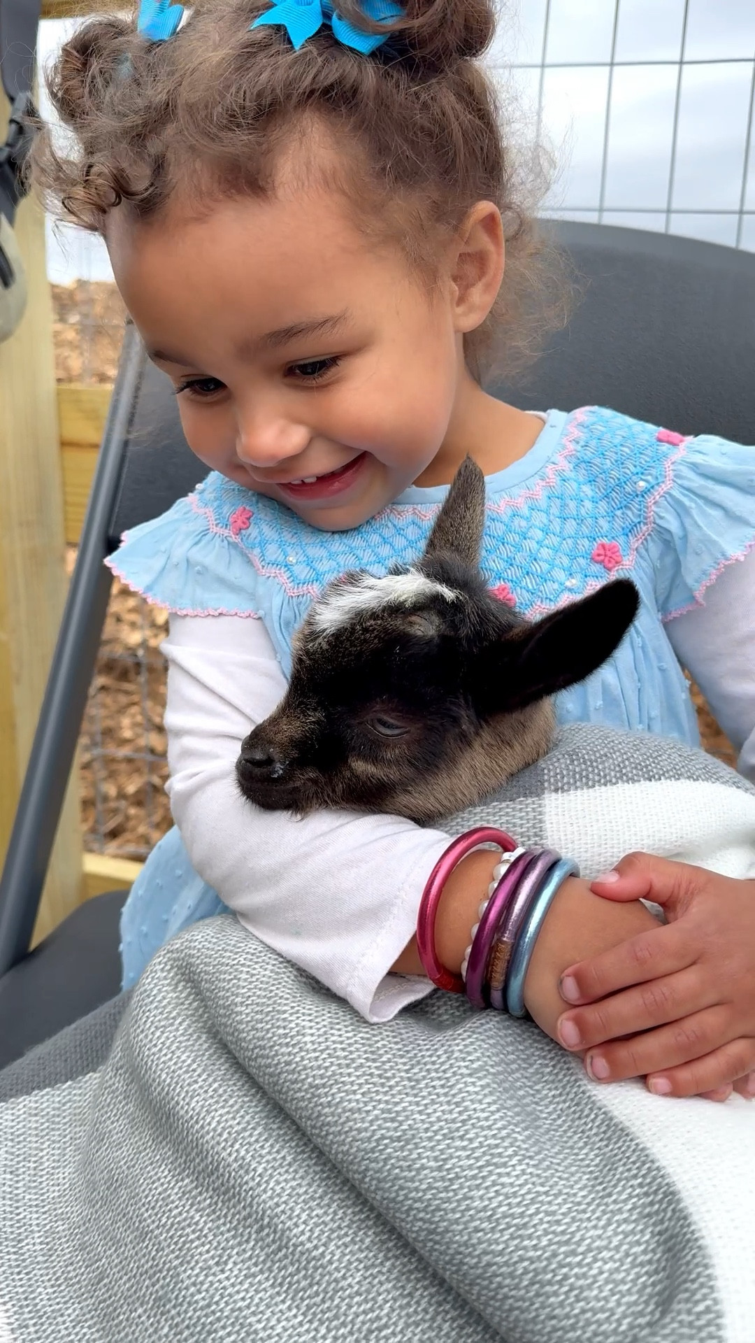 Spring Dresses for Little Girls! We took our kids to a local farm and they got to hold, pet and feed one month old little baby goats. It was such a sweet experience. 

Sierra went in style with her Smocked Flamingo dress, Hunter wellies and Budha Girl all weather and all adventure bangles! 

#LTKKids #LTKdayinmylife #LTKmomlife
