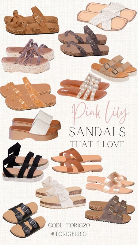 Some of my favorite sandals from Pink Lily. These are great for spring and summer. #PinkLily #Sandal #Wedge #SpringStyle #SummerStyle.

#LTKfindsunder50 #LTKstyletip #LTKsalealert