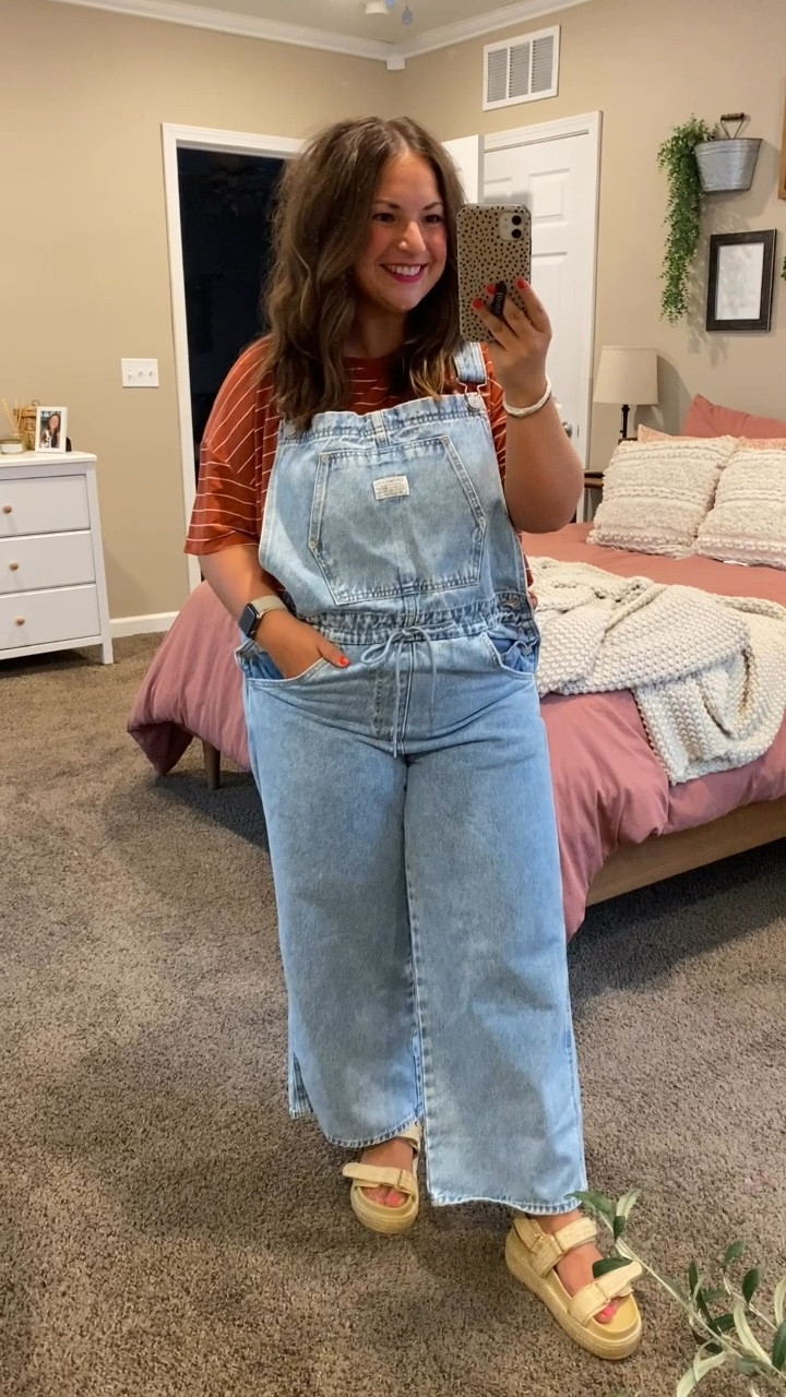 Overalls are super underrated in my opinion. Super cute + so easy to style various ways. 

sandals: fit a tad oversized // wearing a 5
tee: fits true to size // wearing a large
overalls: fit true to size // wearing a large

#LTKStyleTip #LTKFindsUnder100 #LTKFindsUnder50