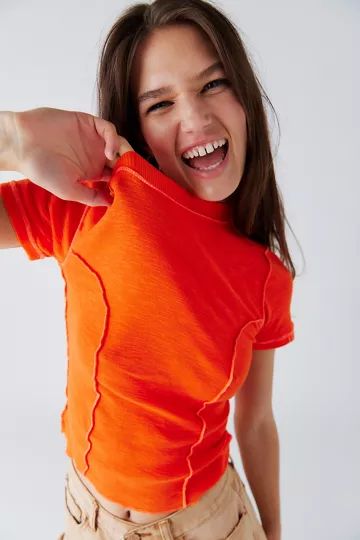 BDG Katie Seam Baby Tee | Urban Outfitters (US and RoW)