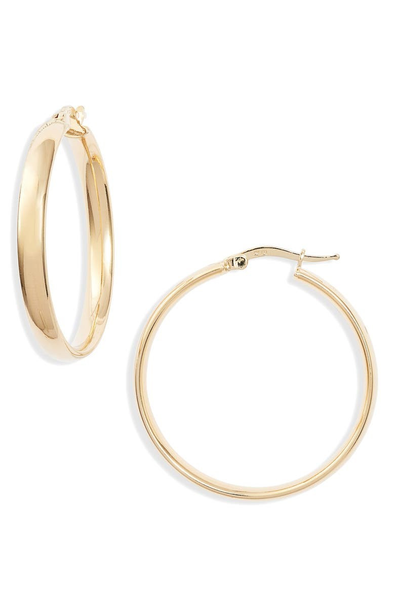 Clean Edge Hoop Earrings | Nordstrom