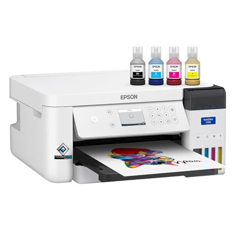 Epson SureColor F170 Dye-Sublimation Printer – Compact 8.5" x 11" Format – Includes Genuine Epson Ink, User Guide & Power Cable – Original OEM Product with Full Manufacturer Support | Amazon (US)