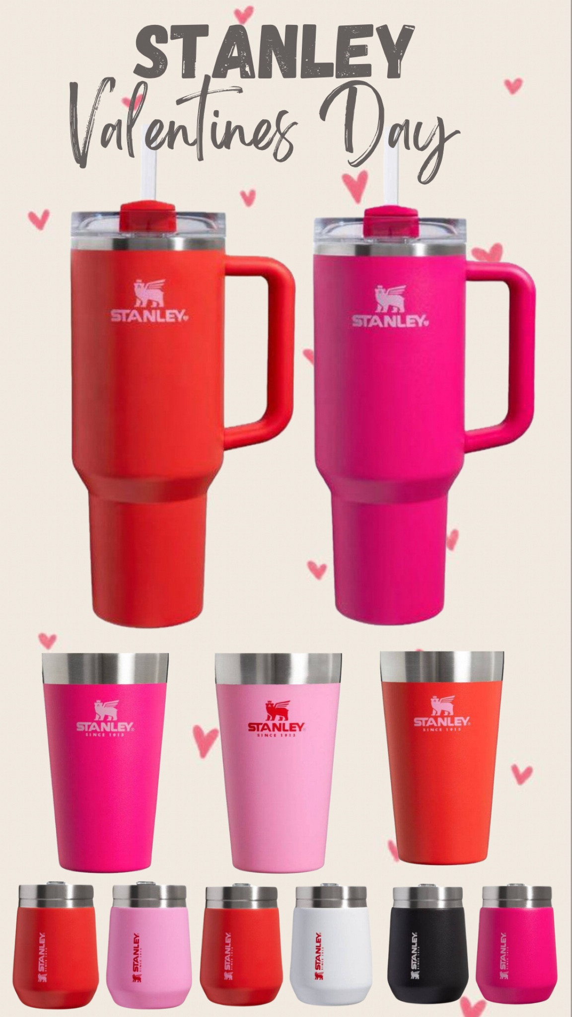 Limited edition Stanley colors 

These will sell out FAST! How pretty is that pink? 

New Stanley colors. Valentines Day Stanley's

#LTKfindsunder50 #LTKGiftGuide #LTKhome