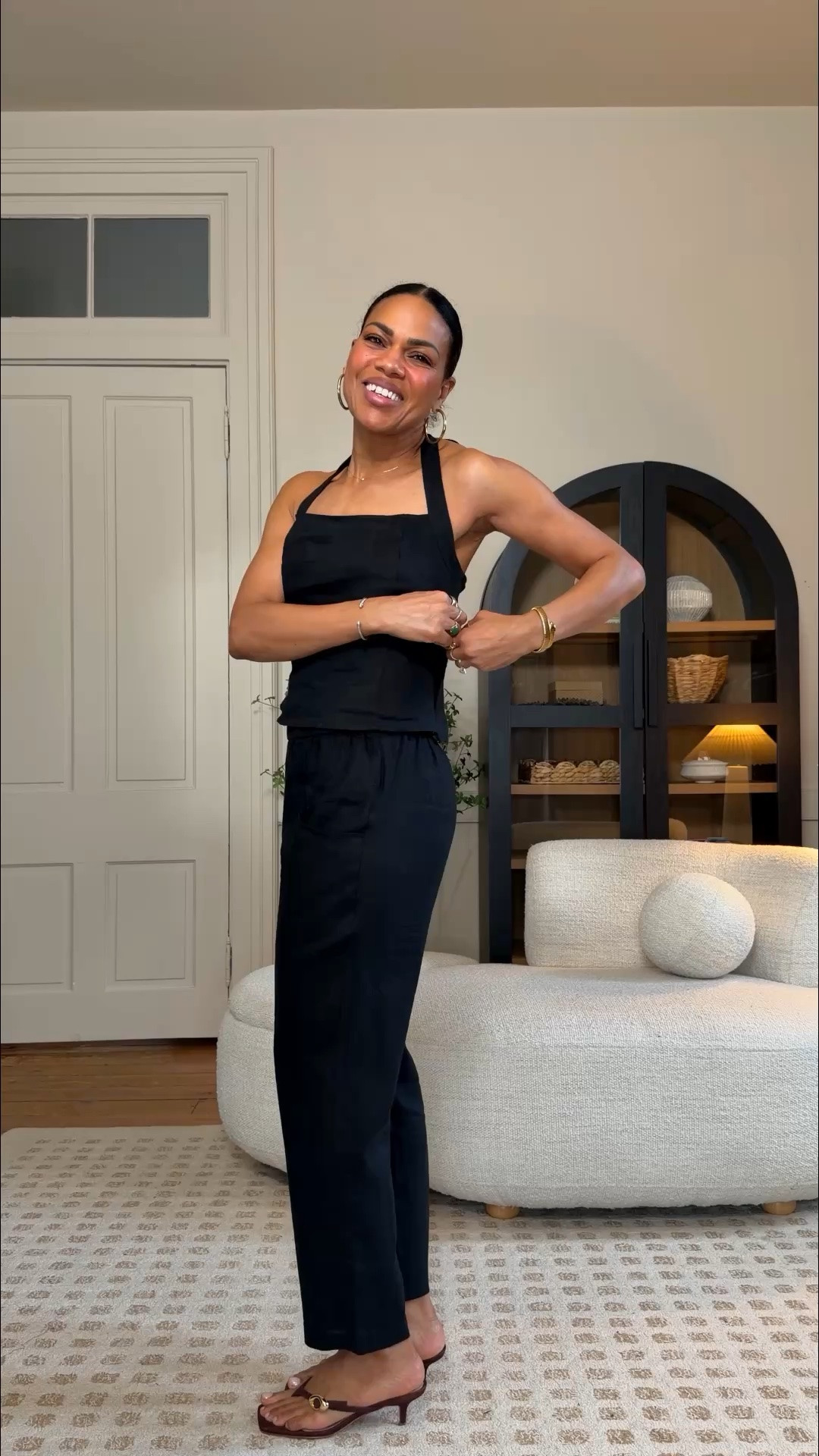 Linen, cotton, and dress season is upon us! I went tts, cropped pull on pants with elastic waist and patch pockets. Top has side zip with back smocking. 

Linen double breasted blazer with shoulder pads, I sized up because I have broad shoulders. Love the shape of it worn open or closed! 

White linen pants fully lined almost all the way to the hem, pockets, subtle pleating, high waisted, elastic back, such a great staple for summer!

#LTKSeasonal #LTKOver40