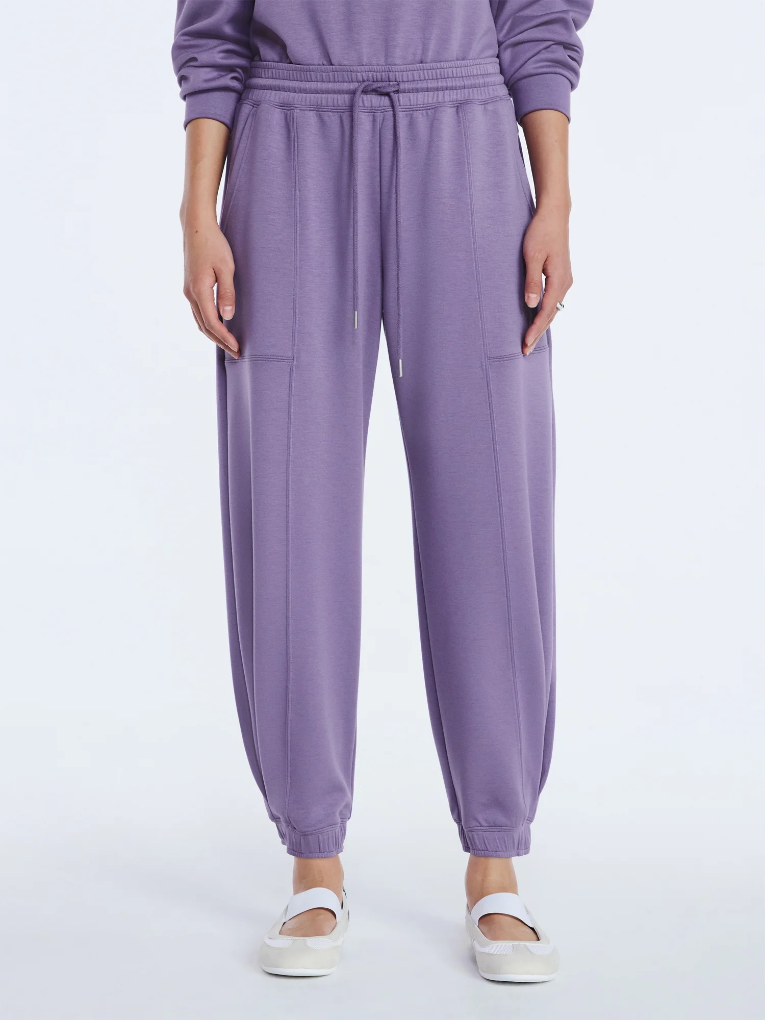 Scoop Women's and Women's Plus New Scubaknit Barrel Pants, Sizes XS-4X | Walmart (US)