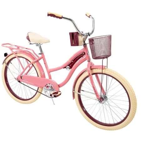 Huffy 24"" Nel Lusso Girls' Cruiser Bike, Pink Blush Powder | Walmart (US)