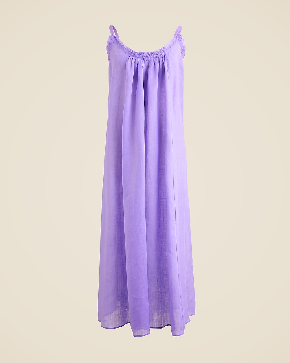 Trapeze midi dress in ramie | J. Crew US