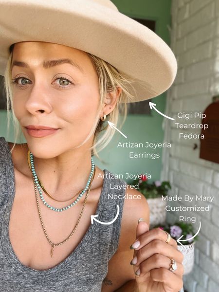 Sharing some of my favorite jewelry pieces and accessories! I love layered necklaces & loving my teardrop fedora hat for fall! 

#LTKstyletip #LTKSeasonal