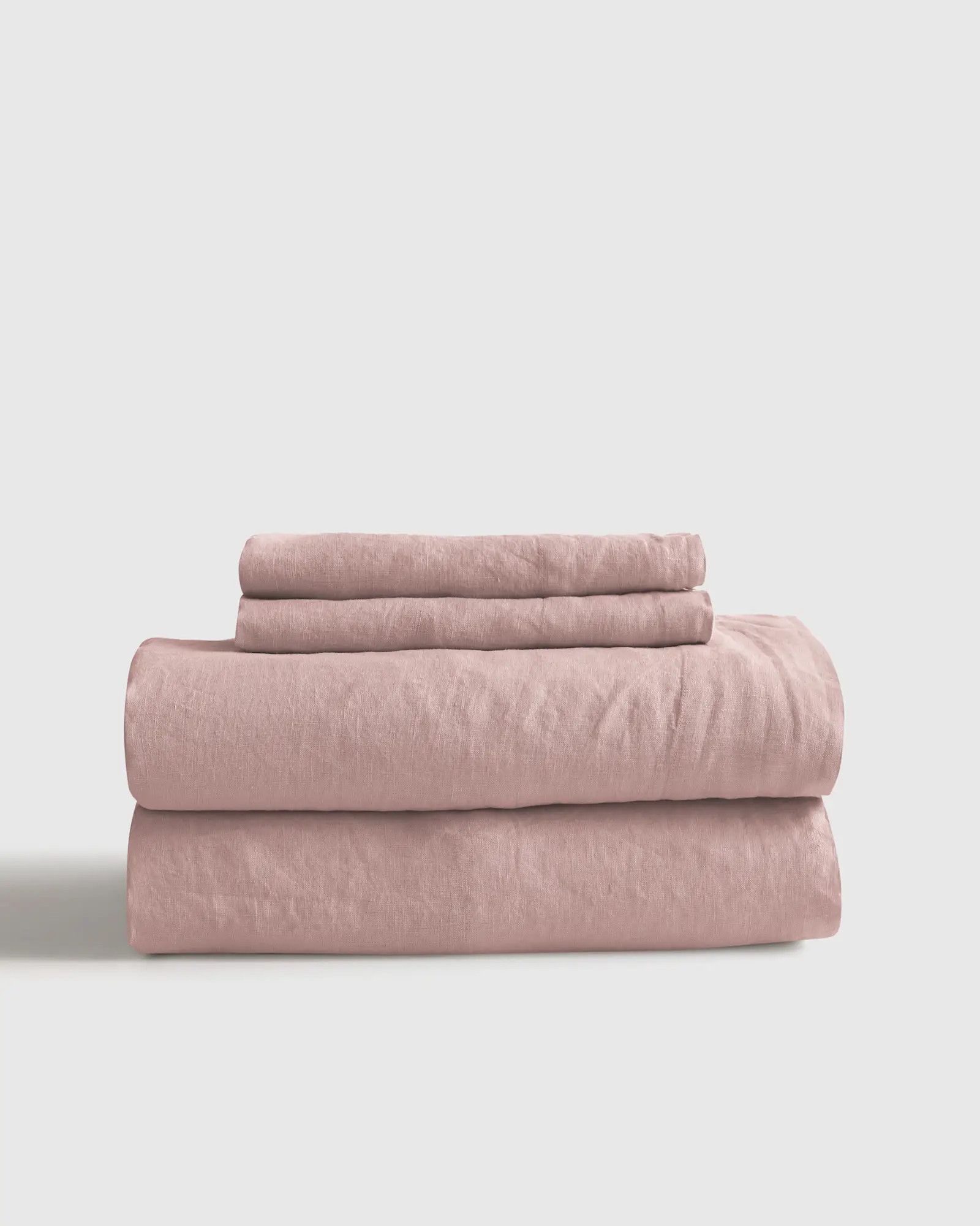 Linen Sheets in Dusty Mauve | Quince