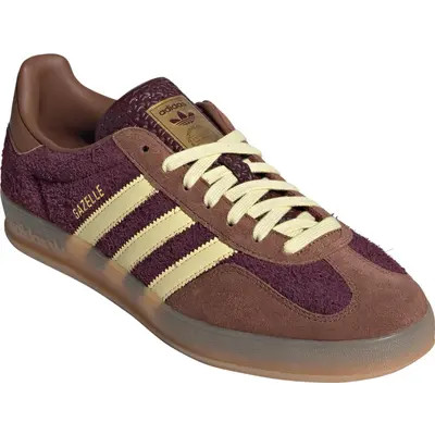 adidas GAZELLE INDOOR in Maroon/White/Crimson at Nordstrom, Size 12.5 | Nordstrom
