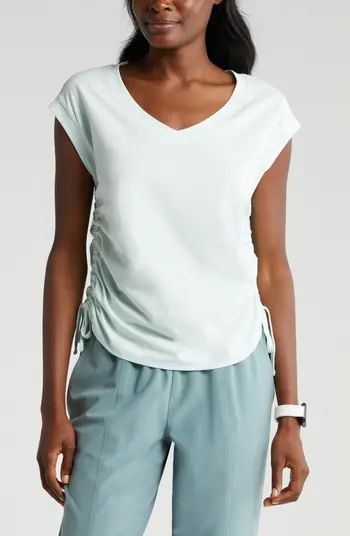 Cinchy Cinched Side Pima Cotton T-Shirt | Nordstrom