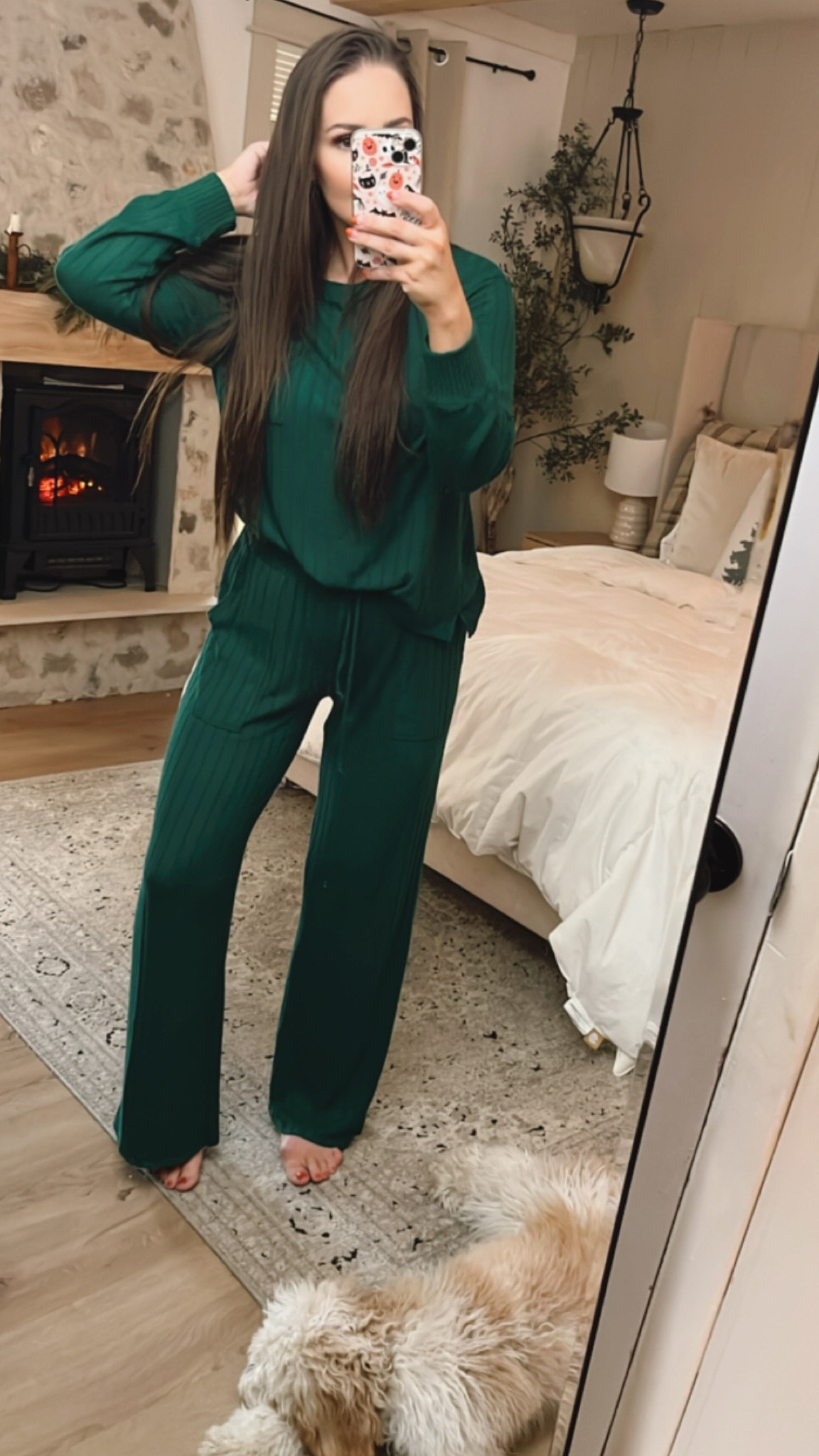 Cozy women’s Christmas Jammie’s - target pj’s for women. Dark green women’s pj’s

Wearing size S in both! I’m 5’6 and 130ish lbs

#LTKHolidaySale #LTKHoliday #LTKSeasonal