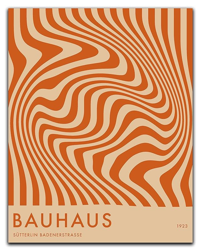Mid Century Modern Bauhaus Wall Art - 11x14" UNFRAMED Print - Abstract Wall Decor - Exhibition Po... | Amazon (US)