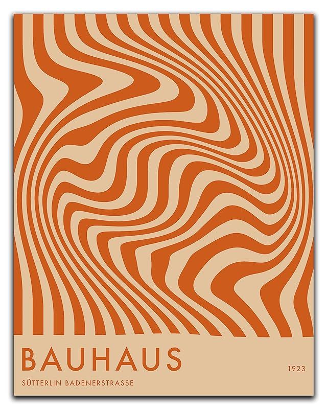 Mid Century Modern Bauhaus Wall Art - 11x14" UNFRAMED Print - Abstract Wall Decor - Exhibition Po... | Amazon (US)