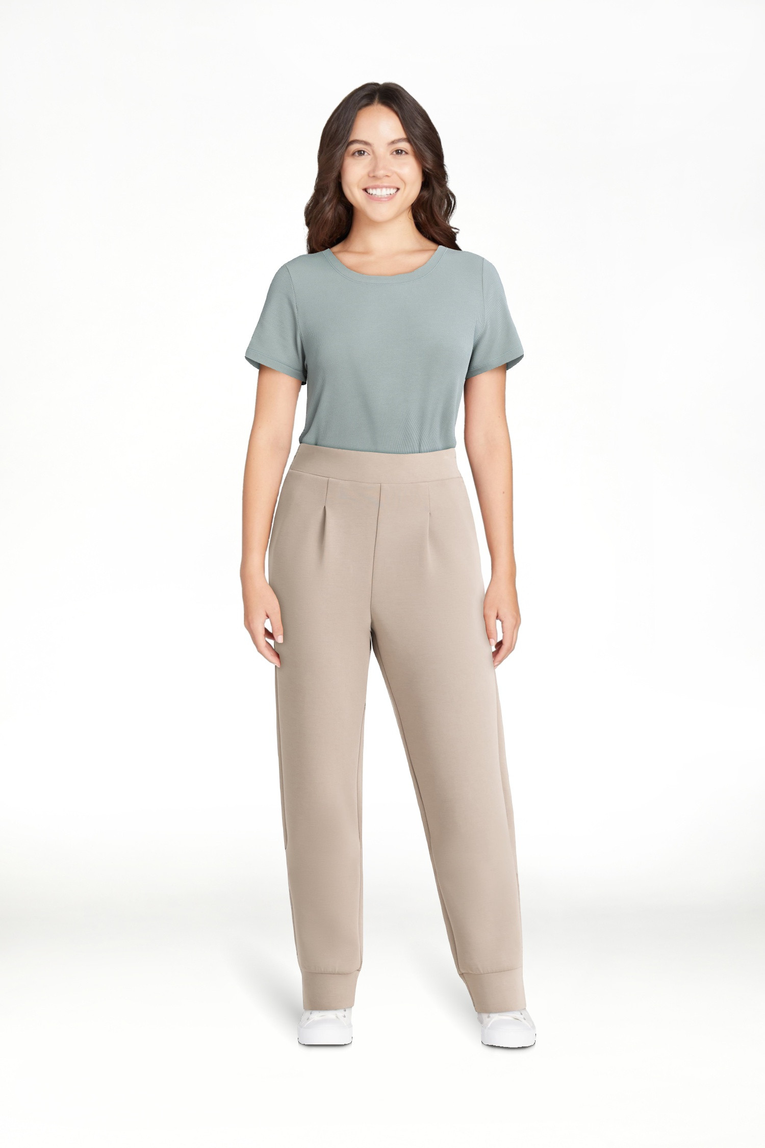 Avia Women's and Women's Plus ScubaKnit Pleat Joggers with Pockets, Size XS-4X | Walmart (US)