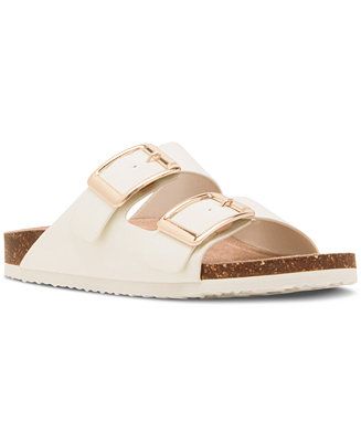 Bodie Buckle Footbed Slide Sandals | Macy's
