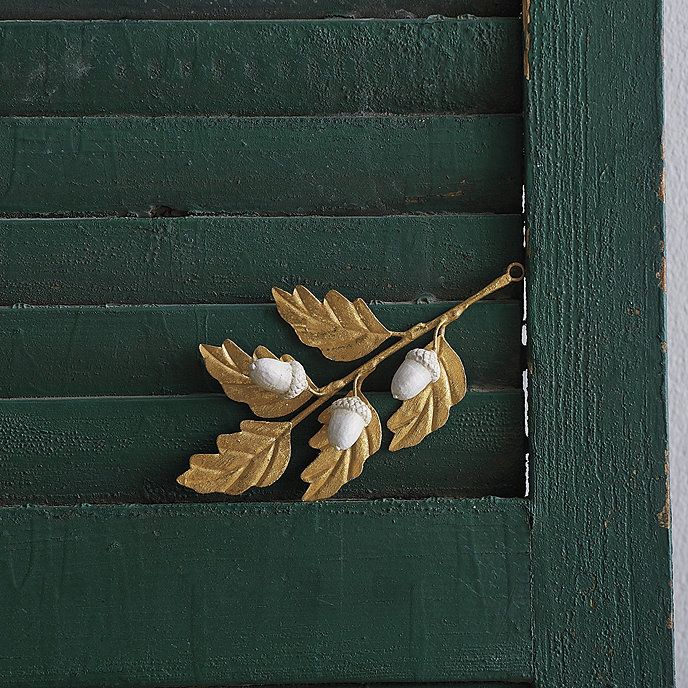 Gilded Leaf Acorn Ornament | Ballard Designs, Inc.