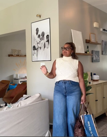 Styling wide-leg denim for my midsize petite shape! Obsessed with this white knit top combo. Shop the look  

 #LTKMidsize #LTKPetite