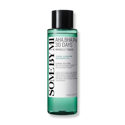 SOME BY MI AHA BHA PHA 30 Days Miracle Toner – 5.07oz, 150ml – Korean Salicylic Acid Exfoliating Face Toner for All Skin Types – Daily Pore Care & Oil Control with 2% Niacinamide – Korean Skin Care | Amazon (US)