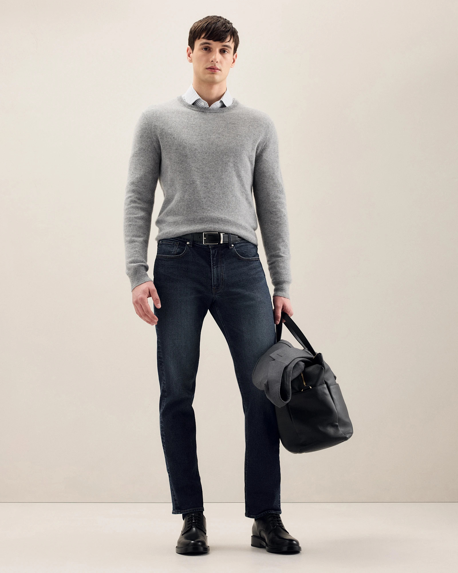 Black Mongolian Cashmere Crewneck Sweater | Quince