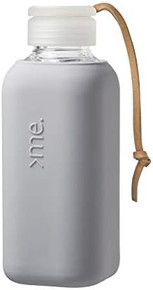 SquireMe Y1 Borosilicate Glass Water Bottles, Clear Bottle, Reusable, BPA Free, Tumbler, Dishwasher  | Amazon (US)