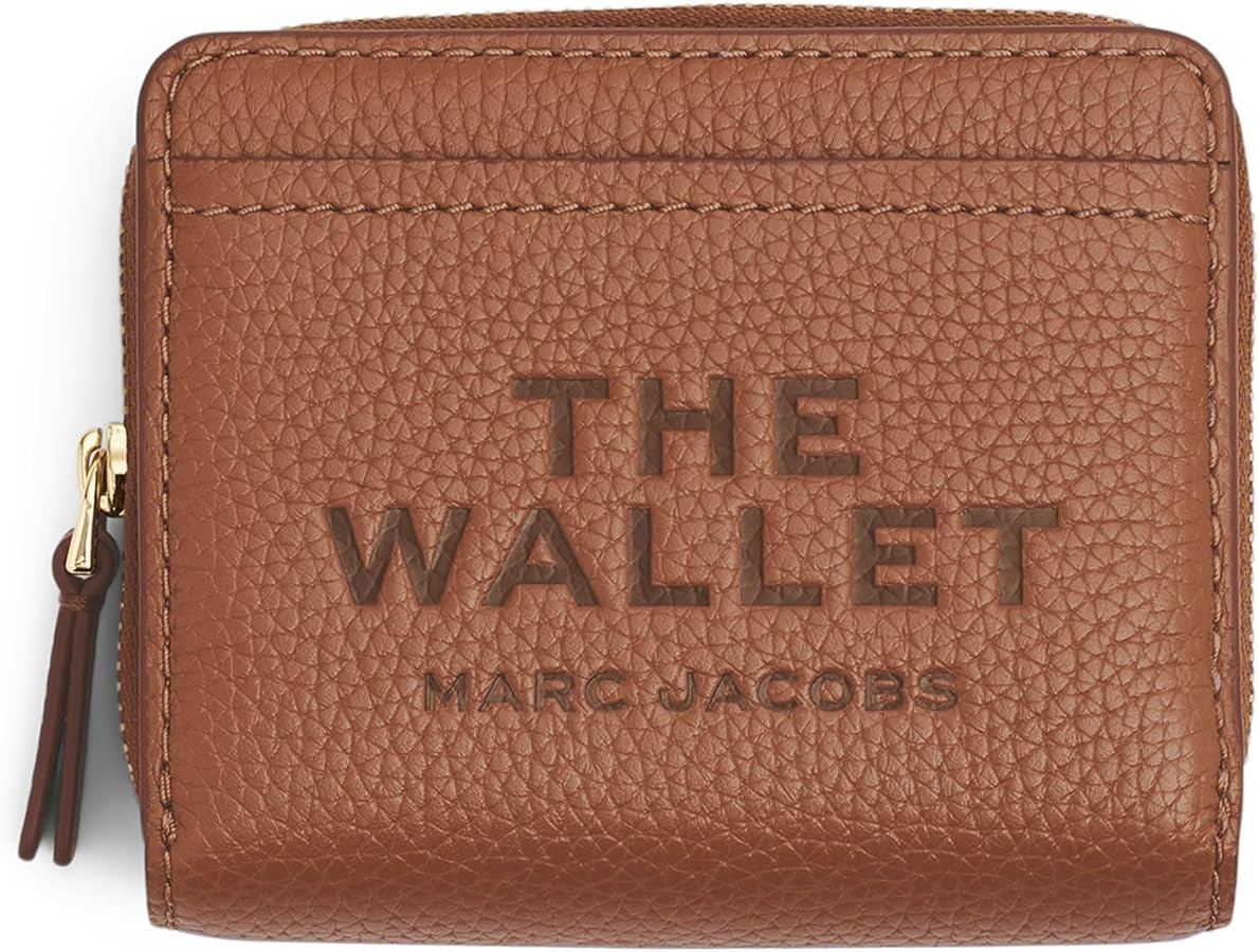 Marc Jacobs The Leather Mini Compact Wallet, Argan Oil | Amazon (US)