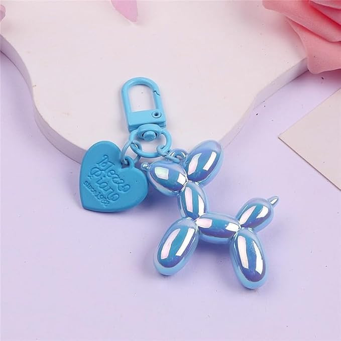 Creative Balloon Dog Keychain for Women Cute Jelly Key Ring Stylish Bag Charm Car Keys Accessory ... | Amazon (US)