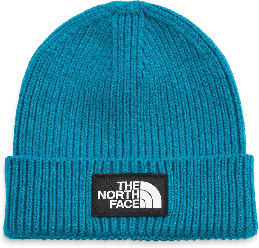 THE NORTH FACE Logo Box Cuffed Mens Beanie TNF Medium Grey Heather | Amazon (US)